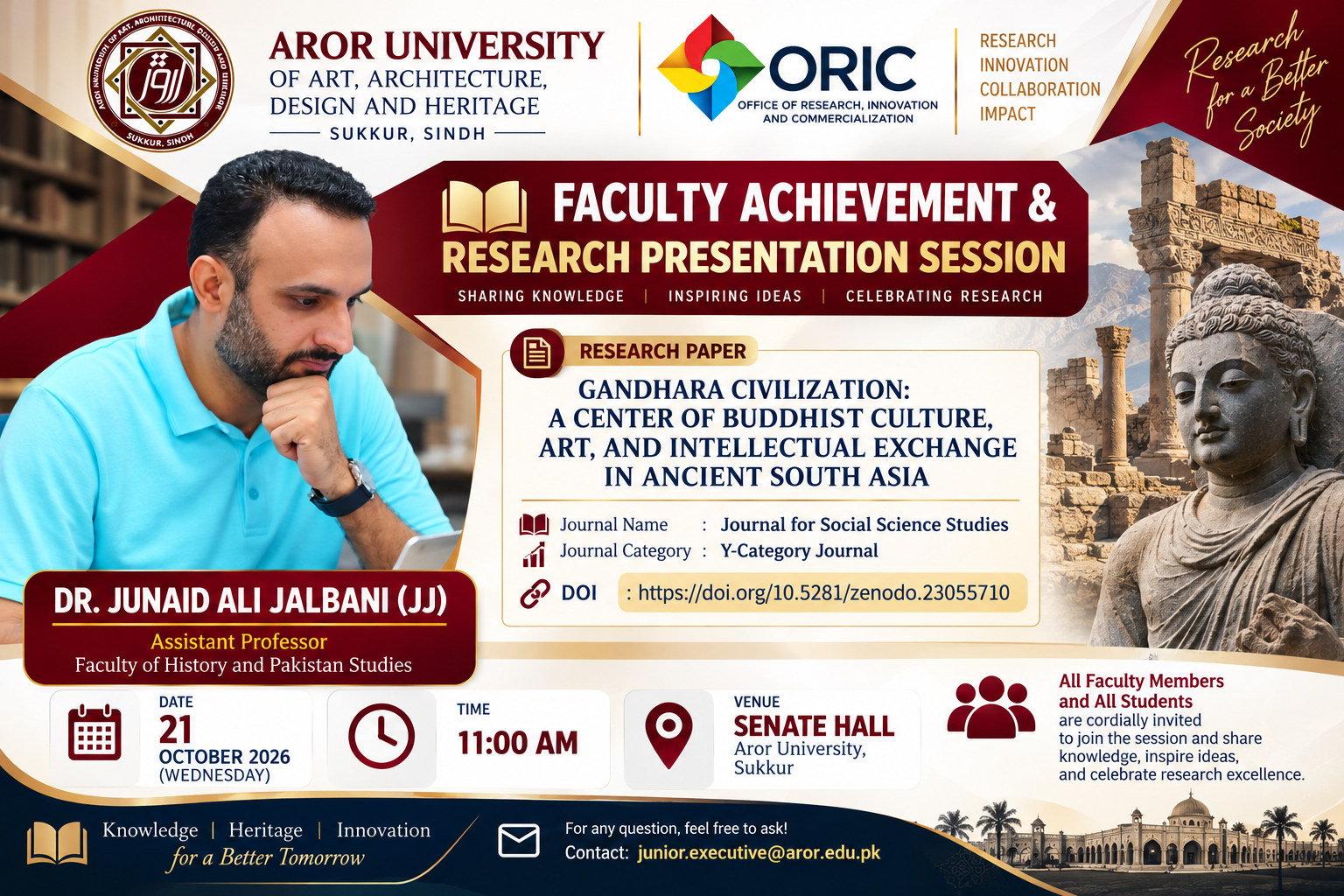 Research Presentation Session at Aror University